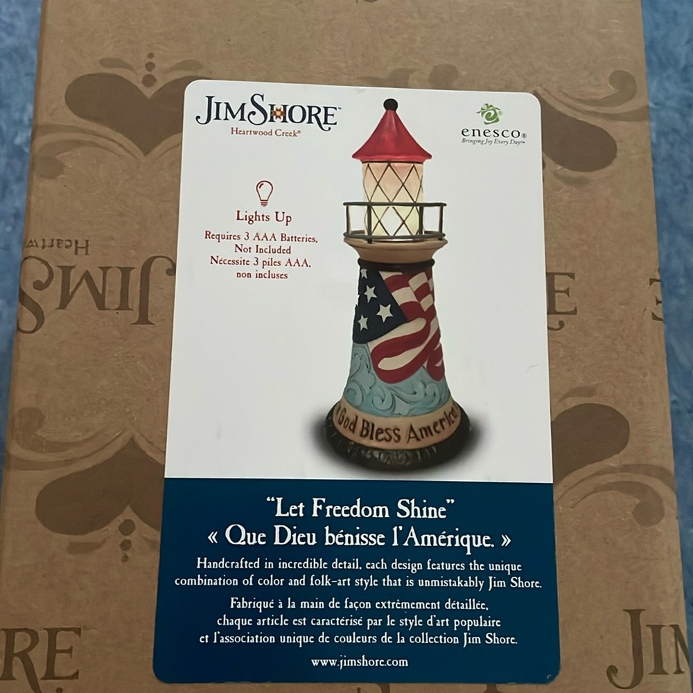 Jim Shore “Let Freedom Ring” Lighthouse